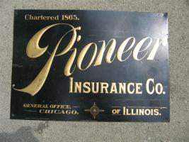 Pioneer Insurance Company of Illinois. Sign. Tin