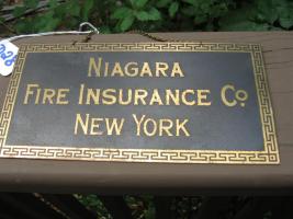 Niagara Fire Insurance Co. New York. Small Sign.