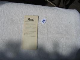 Bond. Jacob Van Buskirk and Jerminma Van Buskirk