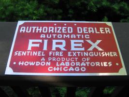 Sign. Authorized Dealer Automatic FIREX Sentinel