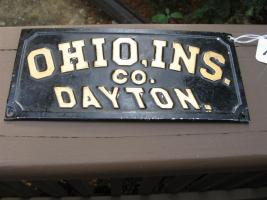 Ohio Insurance company, Dayton, Ohio. Tin. 3 3/8