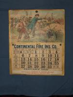 1902 Continental Fire Insurance Calendar. 8 1/4x9