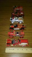 Six Matchbox- Models of Yesteryear - Fire Trucks.