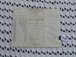 Westchester Fire Insurance Company Policy. Covers