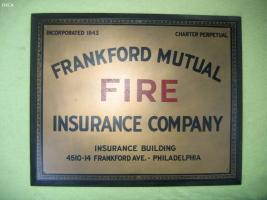 Sign. Frankford Mutual Fire Insurance Company. P