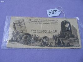 Firemans Fund Insurance Company Ink Blotter.