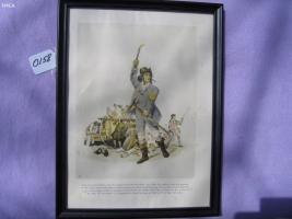 Picture. 12 1/2x9 5/8. Framed with Glass Front. P