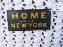 Home Insurance Company. New York, New York. Tin.