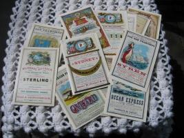16 Old Post Cards. Yankee Clipper Sailing Cards f