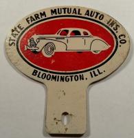 State Farm Insurance war-time tag emblem made of a