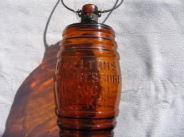 Hazelton's High Pressure Chemical Fire Keg. Amber