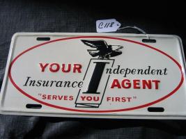 License Plate. Your Independent Insurance Agent S