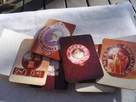 Six Coasters Each with a different British Fire Ma