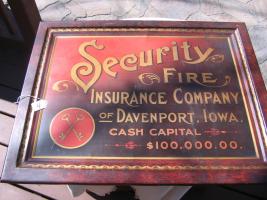 Security Fire Insurance Company. Davenport, Iowa.