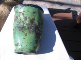 Green Fire Bucket. Picture of the Bucket that has