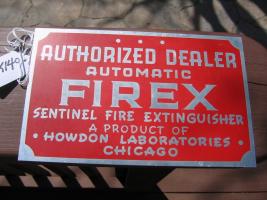 Firex Small Sign. Authorized Dealer. FIREX Sentin