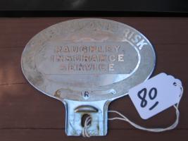 Auto Tag/Emblem. Selected Auto Risk. Raughley Insu