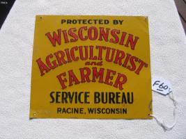 Wisconsin Agriculturist Sign