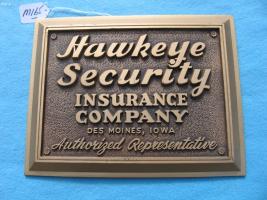 Hawkeye Security Plaque