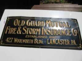 #188 Old Guard Mutual Fire & Storm Insurance Co. SIGN #290
