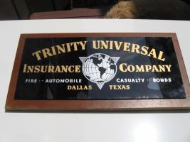 #140 Trinity Universal Insurance Company Plaque. Dallas, Texas.