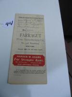 #044 Farrgut Fire Insurance Company. Policy #15033.