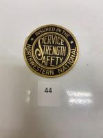 144 Firemark, U.S. Northwestern National, BU419. Brass. House plate or Auto tag ?