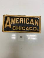 177 Firemark, U.S. American Insurance (Chicago), BU296. 1859 - 1883. Repainted.