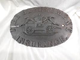 Fire Department Insurance Company, Cincinnati, B138, cast iron, issued 1859, very rare