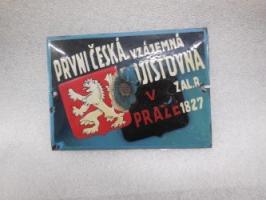 Prvni Ceska, Czechoslovakia, iron, B1196, enamal coated iron