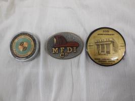 3 paperweights - Maryland Casualty, MFDI (Franklin Mint), and Lumberman's Mutual