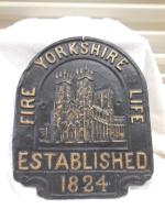 Yorkshire Insurance Company plaque