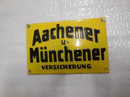 Aachener und Munchener, enameled iron, Bulau #1358, Germany